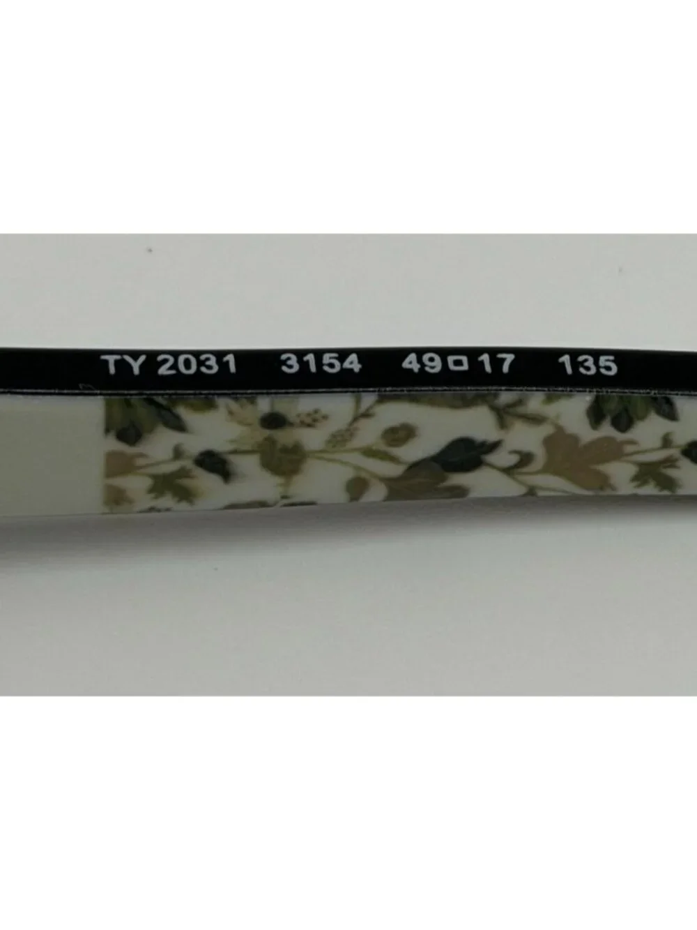 Tory Burch Ty2031 3154 Floral Print Tortoise Eyeglasses 49-17-135 FRAMES ONLY